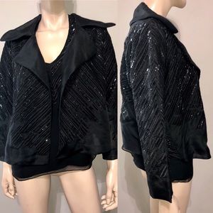 Brian Reyes Black sequin Jacket set 10